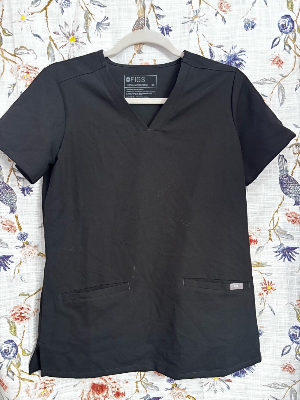 Figs Black Casma XS Top size XS